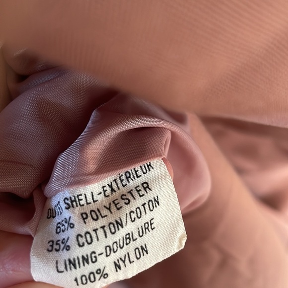 Vintage Joan Creation Blush Pink Trench Coat size 14 - Picture 6 of 11